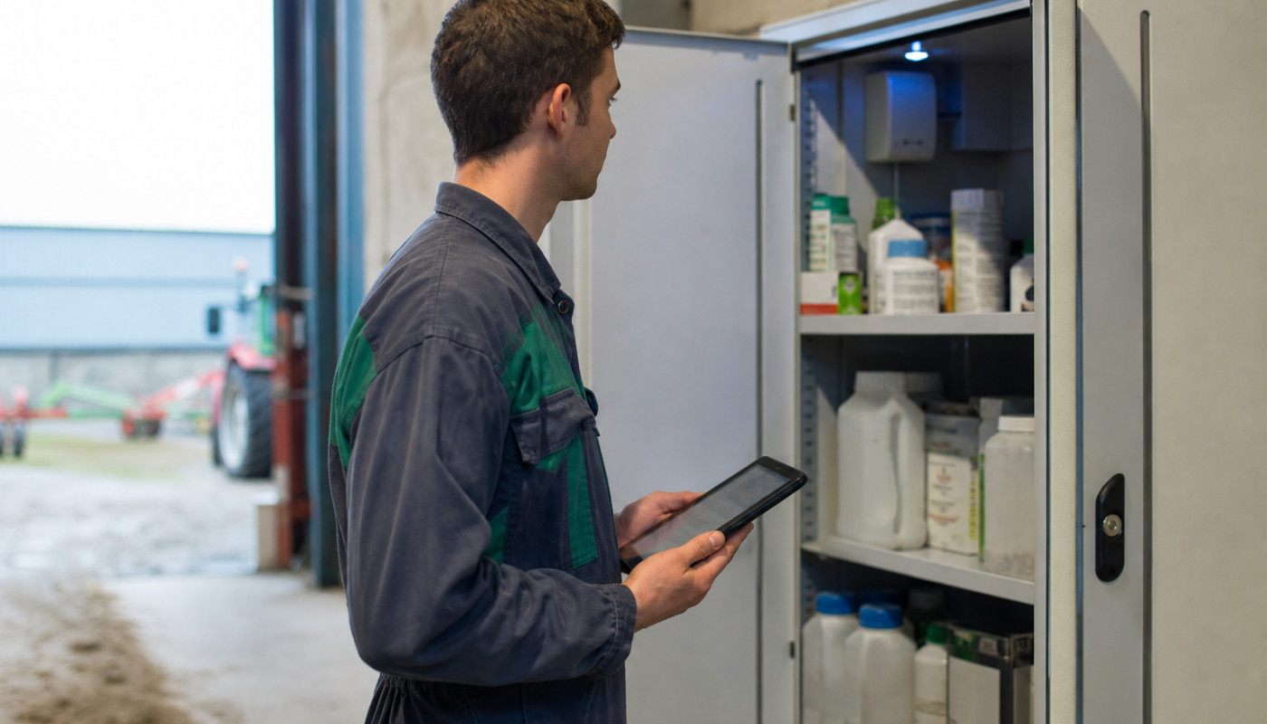 À la découverte de l’armoire phytosanitaire connectée, nouveau réflexe chez les jeunes agriculteurs
